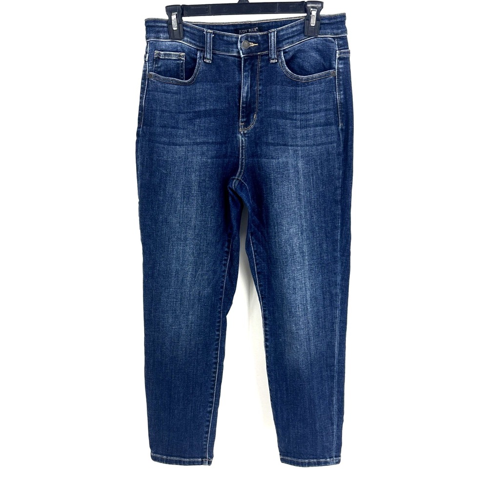 Judy Blue Jeans Women Sz 7/28 Dark Wash Cropped Slim Jeans‎ JB82390